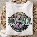 Mama Leopard Print Circle Shirt